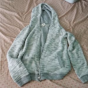 Knitted zip up jacket